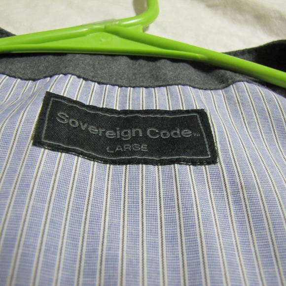 New Sz M Gray Sovereign Code Mens #484 Suit Vest - Picture 6 of 8
